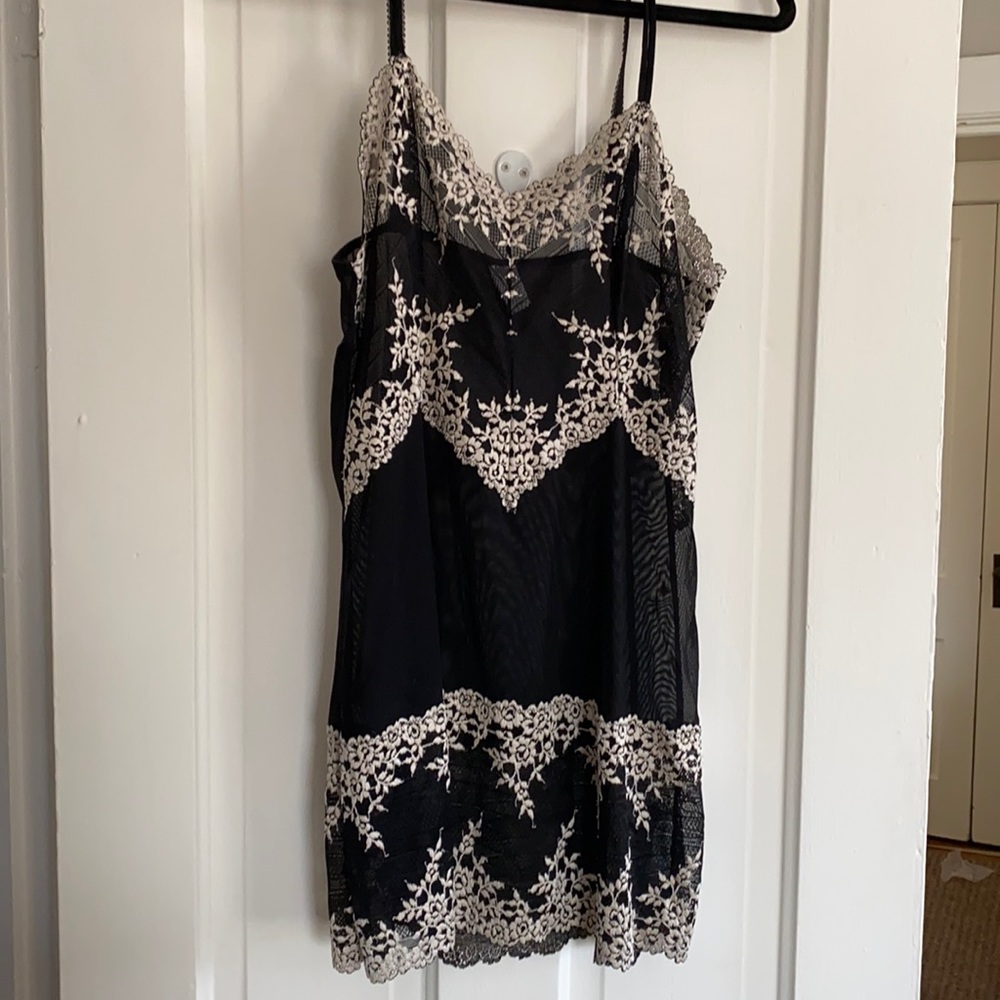 Wakcoal wins chemise black lace xl
